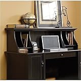Sauder Edge Water Hutch, Estate Black Finish