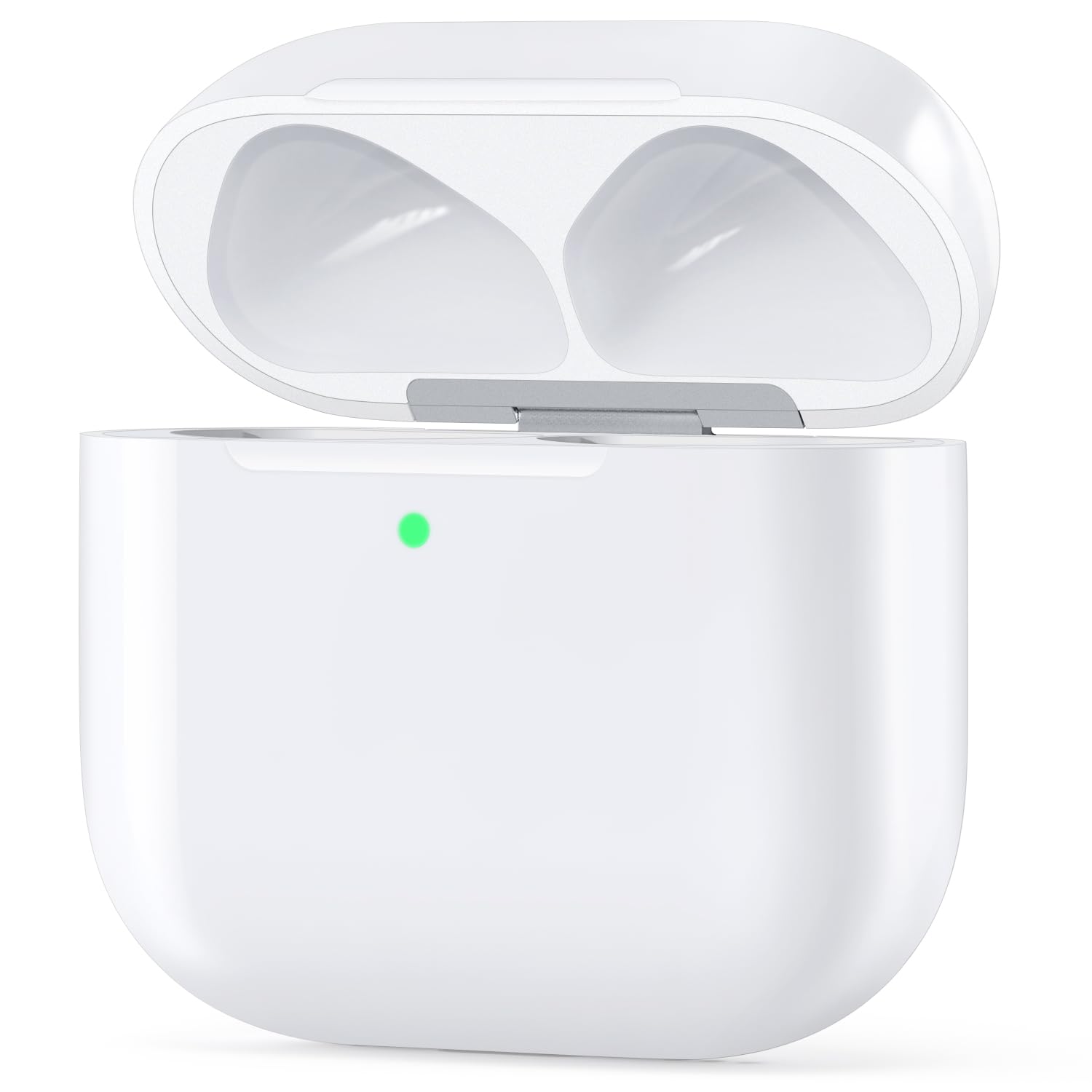 Photo 1 of ***it is only charging case*** Wireless Charging Case Compatible with AirPods 4, USB-C Port, Charger Case Replacement for AirPods 4, with Bluetooth Pairing Sync Button, Earphones Not Included