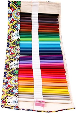 Colored Pencils Art Supplies for kids Adults Coloring Book with Canvas Case Roll Up Wrap Bag and Sharpener Set