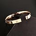 JOVO LOVE Jewelry 18 k Rose Gold Love Bangle Bracelets For Women Set In Stone Stainless Steel Crystal Love Bracelet Band Jewelry Gift Promotion Size 7''