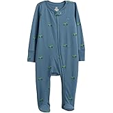 GAP unisex-baby Zipper Footed One-piece