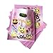 Pink Emoji Treat Bags for Girls Birthday Party Favors, 36pcs