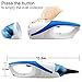 Handheld Mini Vacuum Cleaner, NUWA Portable Car Vacuum Cleaner Cordless, Lightweight Auto Hand Vac Dust Collector Rechargeable wih USB Charging Cable, Equipped with two Nozzles (Blue)