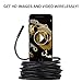 DBPOWER 2MP HD Wifi Endoscope Semi-rigid Cable 6 Adjustable Led IP67 Waterproof Wifi Borescope Inspection Snake Camera with Telescoping Handle for Android, iPhone, iPad, Samsung&Tablet(3.5M/11.5ft)