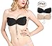Welltogther Women Reusable Invisible Push-up Seamless Bra Strapless Backless Bra Plus Size DDD