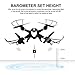 MJX X401H Wifi FPV Drone with Camera Live Video Altitude Hold RC Quadcopter Kit 3D Roll Headless Mode One Key Return Real Time Transmission RTF Helicopter with Bonus Battery Fireproof Pouch Black