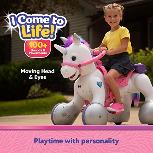 Kid Trax Toddler/Kids Rideamal Unicorn 12 Volt Ride On Toy, Max