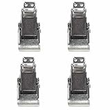 TCH Hardware 4 Pack Heavy Duty Stainless Steel Spring Loaded Toggle Draw Latch & Strike
