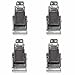 TCH Hardware 4 Pack Heavy Duty Stainless Steel Spring Loaded Toggle Draw Latch & Strike