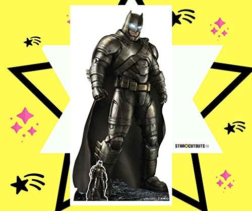 Star Cutouts Ltd SC1292 Official Warner Brothers Star Lifesize Cardboard Armoured Batsuit Ben Affleck Superhero Party and Collector's Item 193cm Tall with Free Mini Table top Cutout - Image 5
