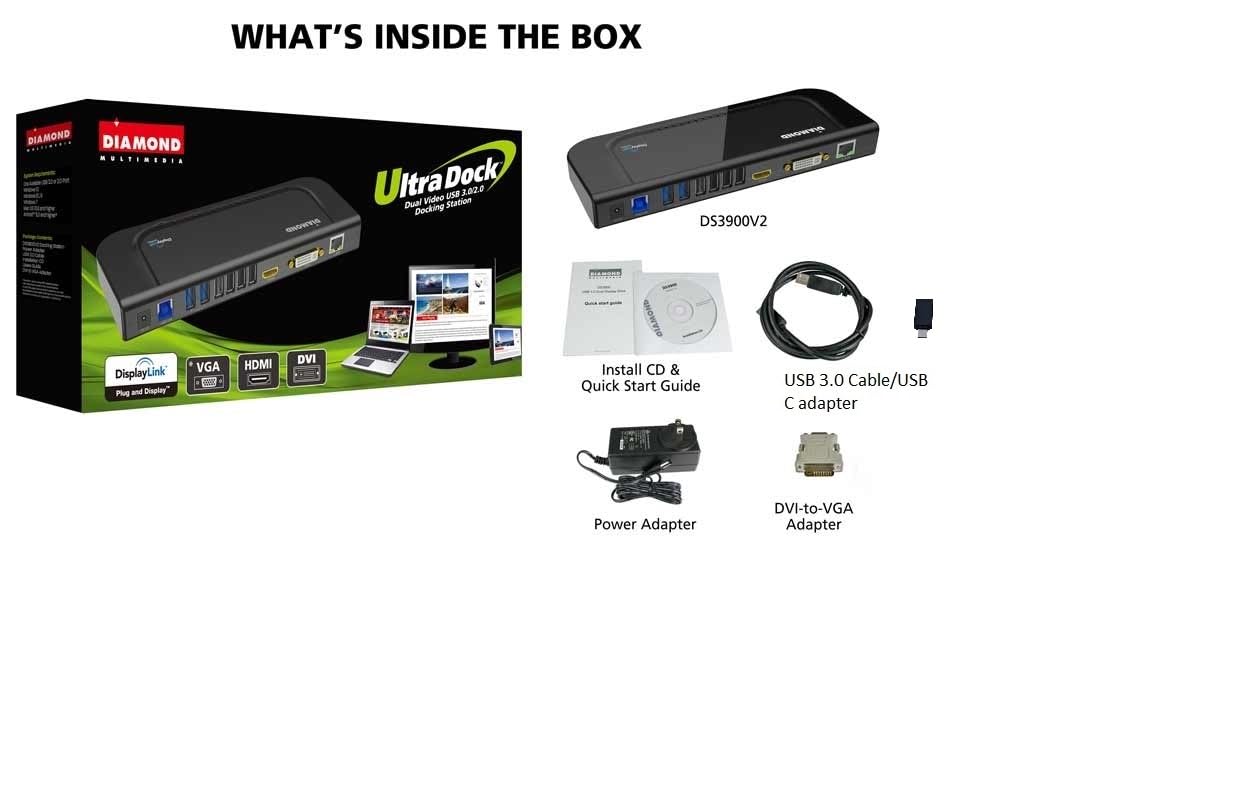 Mua Diamond Multimedia Dual Video Output, USB/USBC/TB3 Universal Docking Station with Gigabit