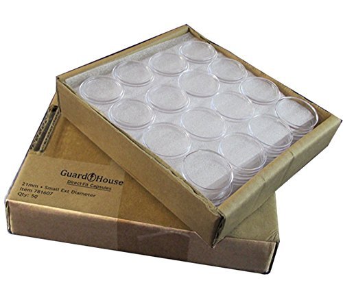 Guardhouse Nickel 21mm Direct Fit Coin Capsules, 50 pack