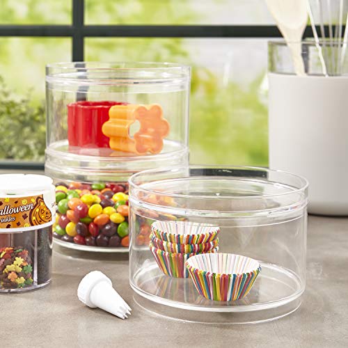 clear stackable containers with lids