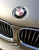 Breast Cancer Awareness fits BMW - Gloss Pink with Sparkles Vinyl Emblem Covers and Ribbon Decals - Fits Almost All BMWs - by Air Advance