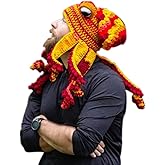 Aizami Knitted Winter Beanie - Unique Octopus Hat, Soft and Warm Hand Weave for Women and Men