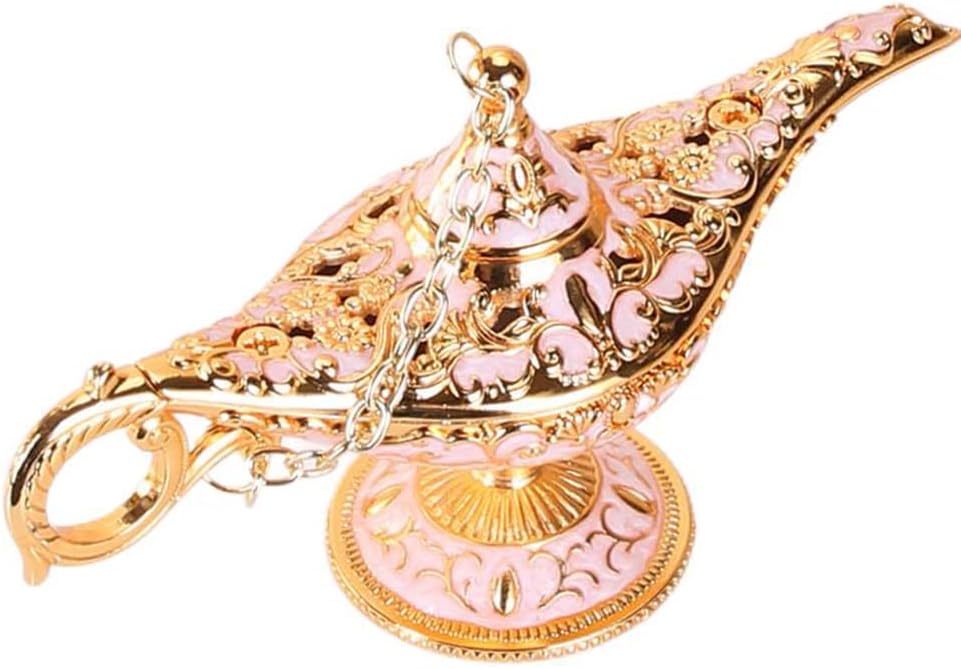 Oil Lamps & Accessories - Legend Aladdin Magic Genie Lamp, Arabian Nights Wishing Lamp Vintage Tabletop Decor Home Table Decoration Gift Collectable