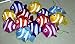 Moolecole 20pcs Fish Shopping Foldable Bag Colorful Reusable Bags Shoulder Tote (Random Color)