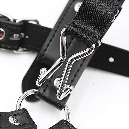 4 daogong+Silicone+Objects+Leather+Harness