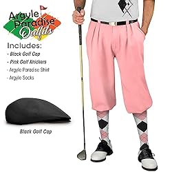 Argyle Paradise Outfit - Mens XXXX: White Pink and