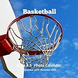 Basketball 8.5 X 8.5 Calendar September 2019 -December 2020: Monthly Calendar with U.S./UK/ Canadian by 