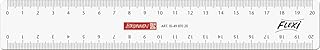 Brunnen 104987020 Flexi-Lineal (für Schule und Büro 20 cm, unzerbrechlich, glasklar, für Links- und Rechthänder)