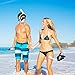 AugustTrek ONE80 GoPro Compatible Snorkel Mask - Full Face Design, Foldable Tube and Upgraded Wide 180° Lens, Largest in Market. Breathe Comfortably with Enhanced Easy Breathing Technology.