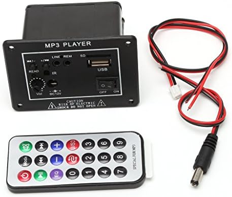 Sidougeri 20W High Power DC 12V Bluetooth Car Subwoofer Hi-Fi Amplifier Board TF USB+Remote