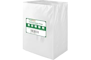 MakMeFre 100 Gallon Size 11x16Inch Vacuum Freezer Sealer Bags for Food, BPA Free, Heavy Duty Commercial Grade, Sous Vide Vaccume Safe,Vaccume Seal Pre-Cut Bag
