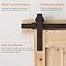 PENSON & CO. 13 FT Country Double Barn Wood Steel Sliding Barn Door Hardware Kit Antique Style Track Kit Black