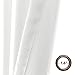 Lazzzy White Faux Silk Curtains for Bedroom Dupioni Light Filtering Window Curtain for Living Room Satin Drapes Privacy Window Treatments Grommet Top 84 inch Long 2 Panels