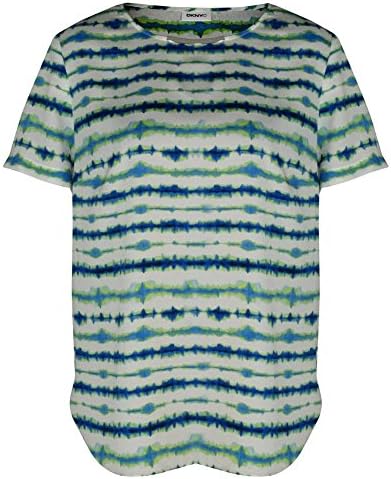 DKNYC Embellished Neck High/Low Top (Medium)