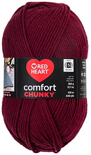 RED HEART  Comfort Chunky Yarn, Claret