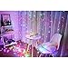 Window Curtain Icicle Lights, 304LED 9.8x9.8 Feet 8 Modes for Christmas Wedding Home Garden Party Show stages-Multi-color