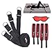 Bed Restráin Kit for Couples BDSM Game Play Bondageromance Restrainting Adjustable Straps Fur Tie up Hanscuffs Soft Wrist and Ankle Cuffs-RED