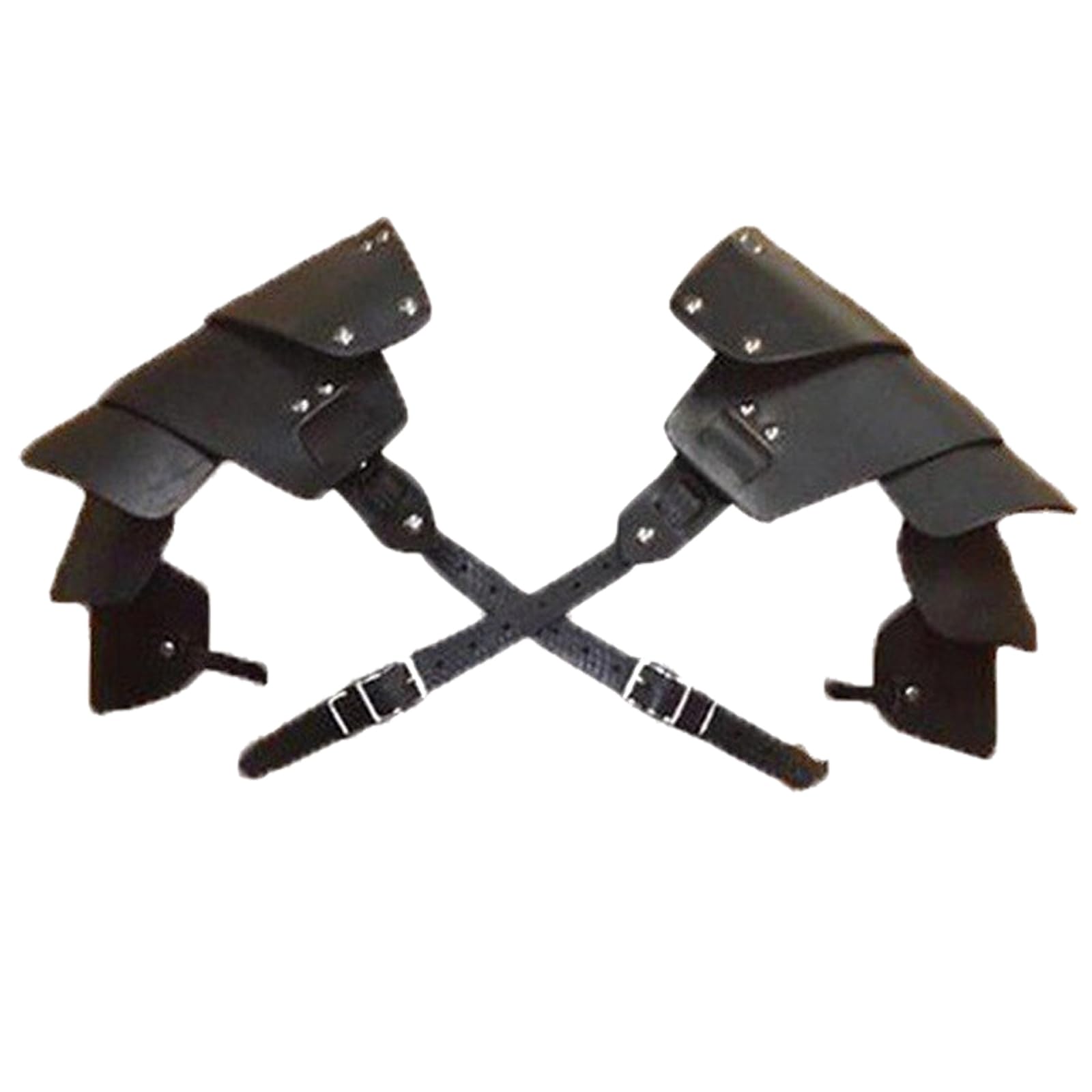 XGOPTS Medieval Knight Shoulder Armor Retro Leather Viking Warrior Shoulder Guard Adjustable Cosplay Fancy Dress Costume Outfit Halloween Viking Punk Warrior Armor Costume Props — image 1