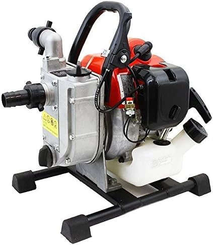 Portable 33cc Gas Gasoline Water Pump 1" 2 stroke engine 1850GPH 26.5ft Suction