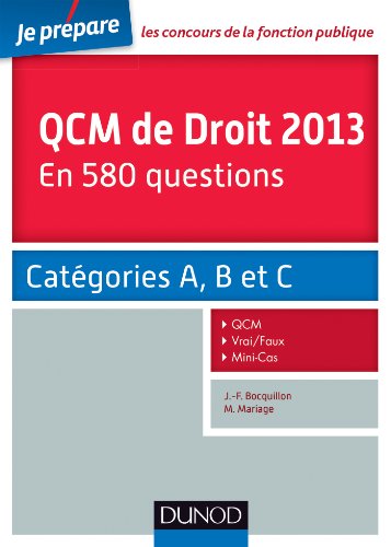 QCM de droit 2013 en 580 questions