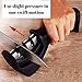 3 Stage Professional Handheld Knife Sharpener by Heidi's Housewares-Diamond rod sharpening- Sharpens chef kitchen knives- butcher,fillet,paring,ceramic,hunting and pocket fine blade edges kept new