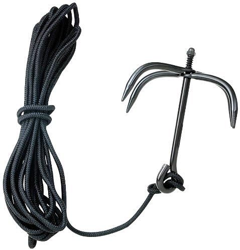 Fury Martial Arts Folding Grappling Hook with Black Cord, Midnight Black by Fury Martial Arts