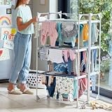 DrySoon Deluxe 3-Tier Electric Heated Clothes Airer – 21m Drying Space view 2