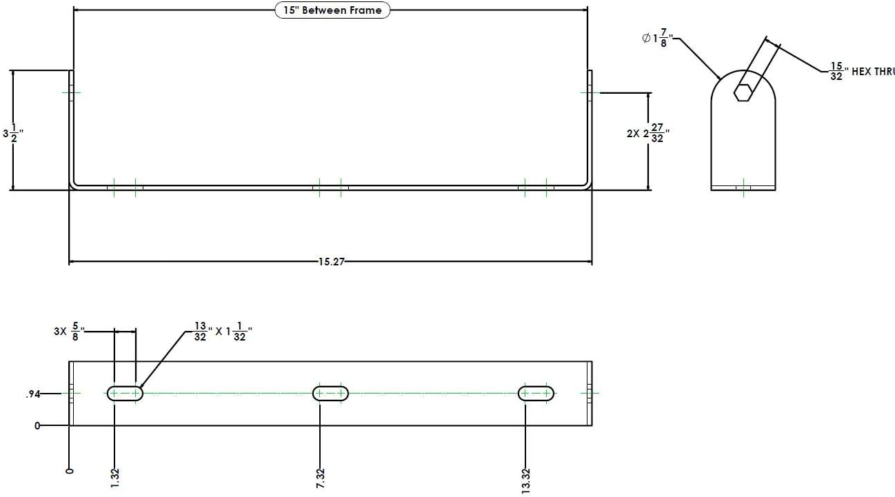 Polyurethane Coated Roller with Bracket, 15″ Between Frame, 1.9" Diameter Roller: Home Improvement