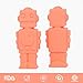 Silicone Chewable Pencil Toppers 6 Pack - FDA-approved Safe Robot Shaped - Perfect for Baby Teething, Children's Pencil Toppers Decoration, Therapy Toys, Chewy Tubes, Fidgets, Oral Motor Chew