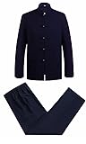 ZooBoo Mens Chinese Traditional Cotton Linen Long