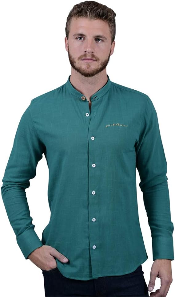 camisas porto blanco hombre