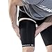Zensah Thigh Compression Sleeve - Support for Pulled Hamstring, Quad Strain, Groin Compression Wrap for Men and Women (Small, Black)