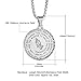 Mens Necklace Christian Lord's Prayer ,Stainless Steel Bible Verse Serenity Pendant Jewelry Gifts for Women