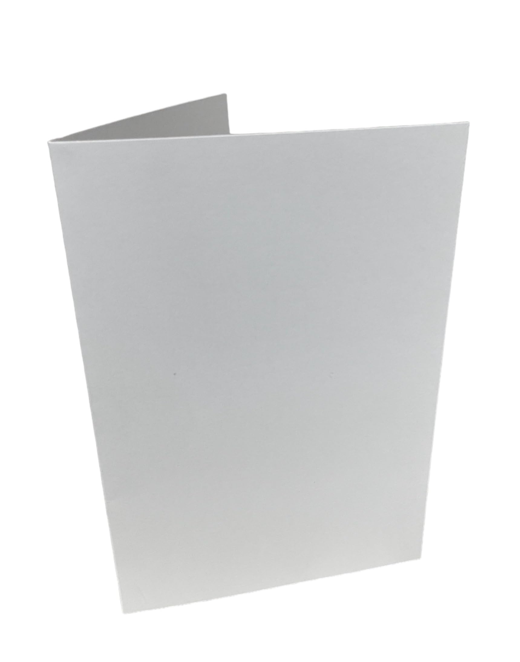DJP A5 Creased Blank White Smooth Cards & C5 Envelopes - Pack of 25