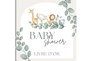 Baby Shower Livre d'or: Avec pronostics de bébé pour 50 invités | Fête de bébé | Espace pour messages, conseils, souhaits | B