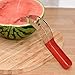 Watermelon Slicer Corer Cutter Server Knife For Partys Bbq Picnic Outdoor Kitchen Cantaloupes Honeydews Salads Fruits Multipurpose Steeliness Steel Premium Quality By Samurai slice