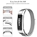 SWEES Metal Bands Compatible Fitbit Alta & Fitbit Alta HR, Milanese Loop Stainless Steel Metal Replacement Accessories Small Large for Women Men, Silver, Black, Rose Gold, Colorful Champagne